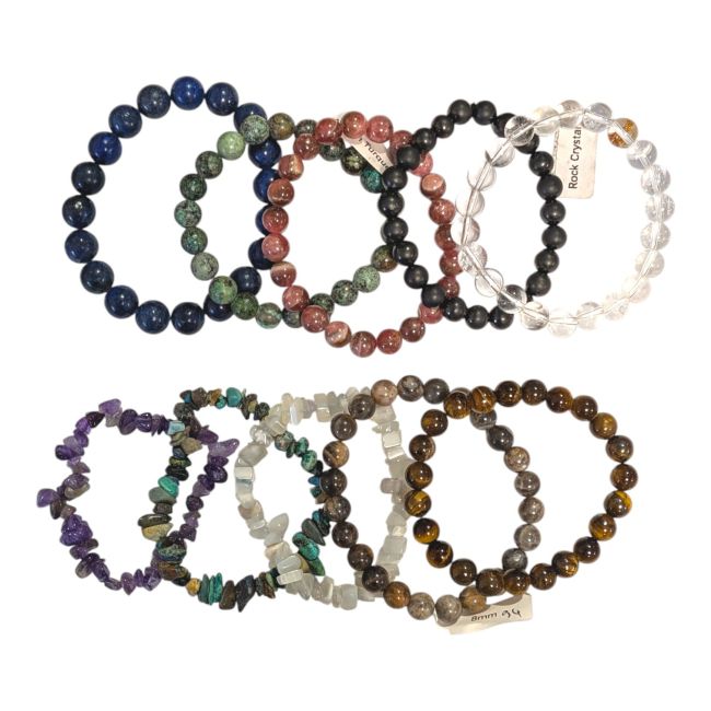 Weihrauch bei Armbänder aus verschiedenen Natursteinen – 10 Stück|de