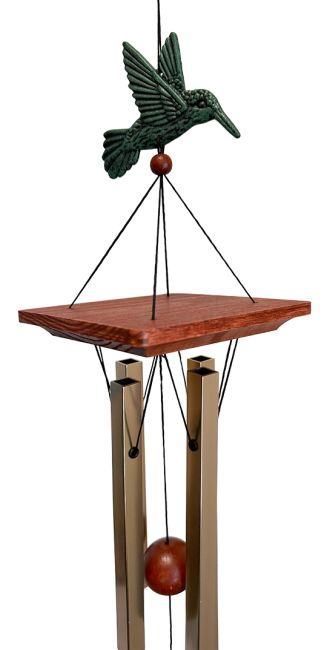 Kolibri-Bronze-Quadrat-Glockenspiel 60cm