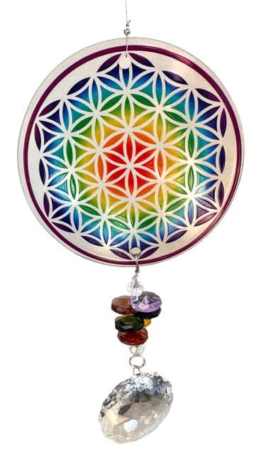 Kristall-Mandala/ 7 Chakren 45cm