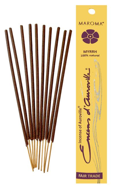 Auroville Myrrhe Räucherstäbchen 5x 10 Sticks
