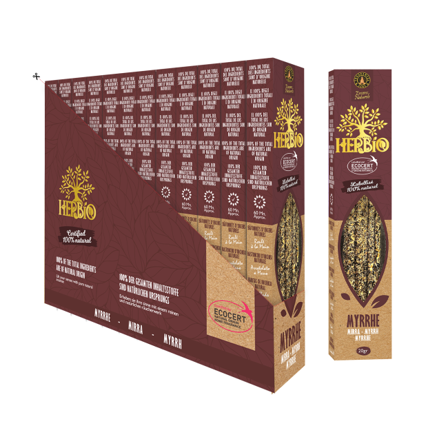 Weihrauch bei Räucherstäbchen Ecocert Herbio Myrrhe 20g|de