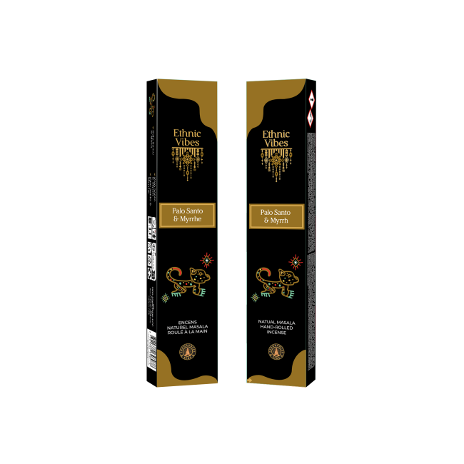 Weihrauch bei Räucherstäbchen Fragrances & Sens Ethnic Vibes Palo Santo & Myrrhe Masala 15g|de