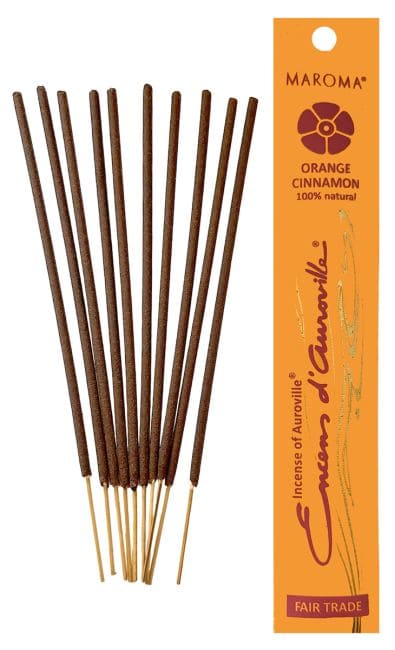 Auroville Orange Cinnamon Räucherstäbchen 5x 10 Sticks