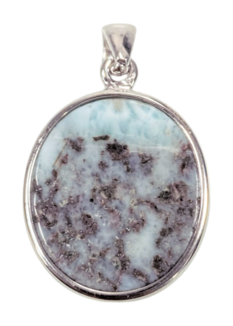 Weihrauch bei 925 Silber Larimar AA-Anhänger 2,53 g|de