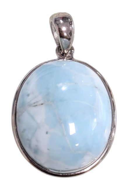 Larimar AA Anhänger aus 925er Sterlingsilber, 2,25 g