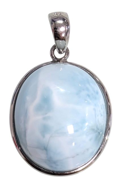 925er Silber Larimar AA Anhänger 1,9 g