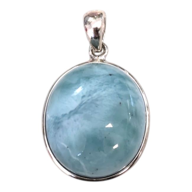 Larimar AA Anhänger aus 925er Sterlingsilber, 2,25 g