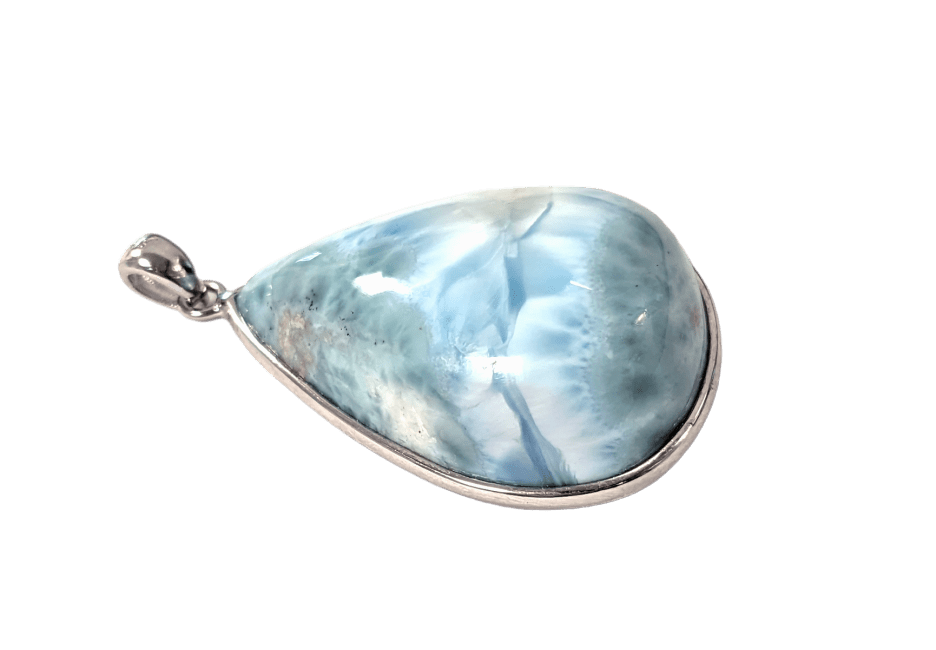 925 Silber Larimar AA-Anhänger 10,65 g