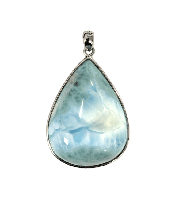 925 Silber Larimar AA-Anhänger 10,65 g