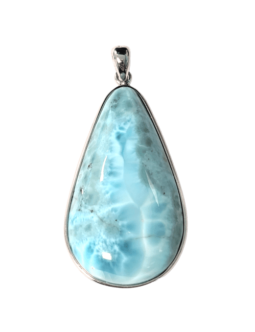 Weihrauch bei 925 Silber Larimar AA-Anhänger 14.84 g|de