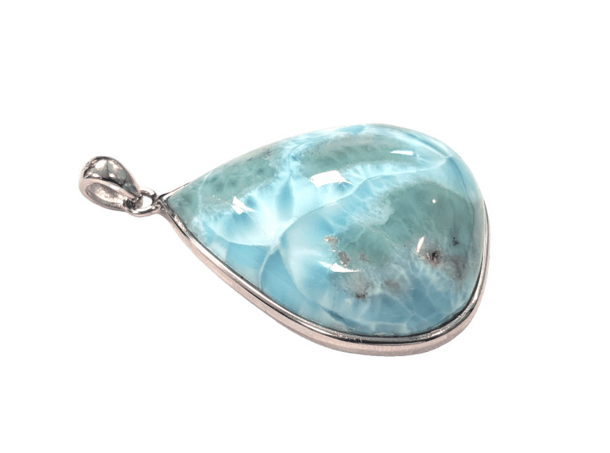 925 Silber Larimar AA-Anhänger 14,78 g