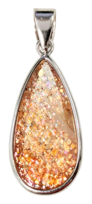 Weihrauch bei 925 Silber Anhänger Sonnenstein AAA 1,36g|de