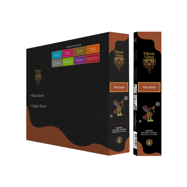 Weihrauch bei Räucherstäbchen Fragrances & Sens Ethnic Vibes Palo Santo Masala 15g