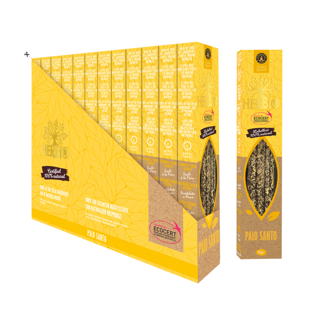 Weihrauch bei Räucherstäbchen Ecocert Herbio Palo Santo 20g|de