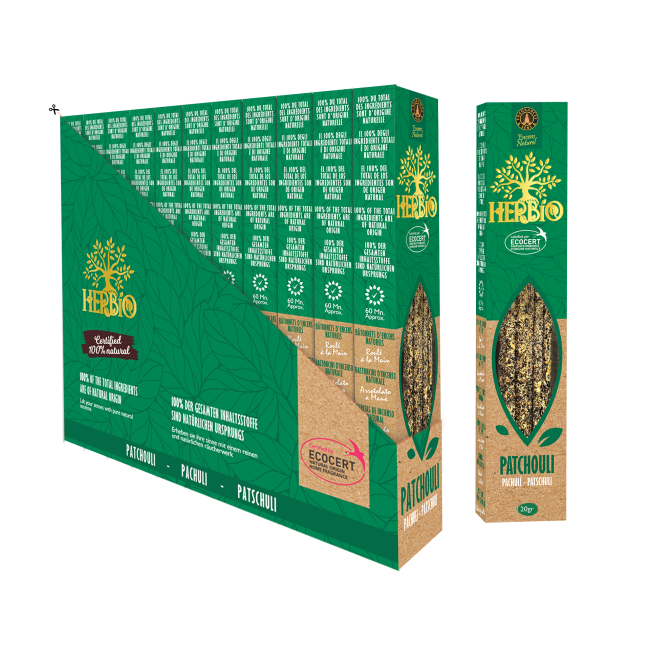 Weihrauch bei Räucherstäbchen Ecocert Herbio Patchouli 20g|de