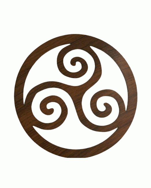 9 cm Triskelion-Panel für USB999