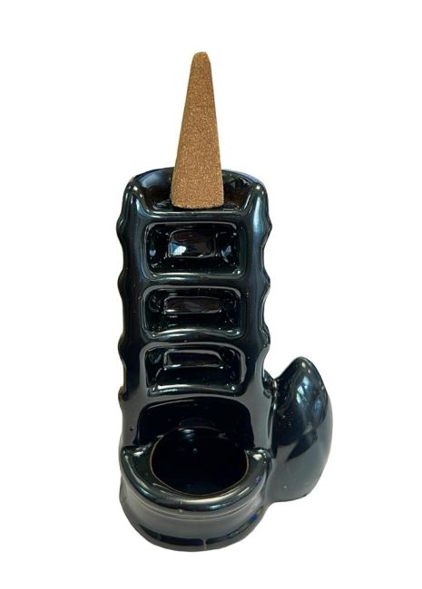 Rückfluss-Räucherstäbchenhalter aus Keramik, Treppe, Kaskade, 10 cm