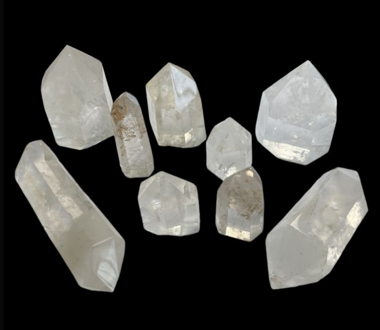 Bergkristallprismen aus Madagaskar - 9 Stück 1.392k