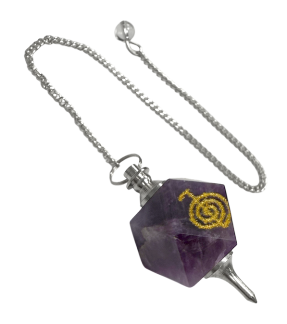 Amethyst ChoKu Rei Sechseckiges Pendel