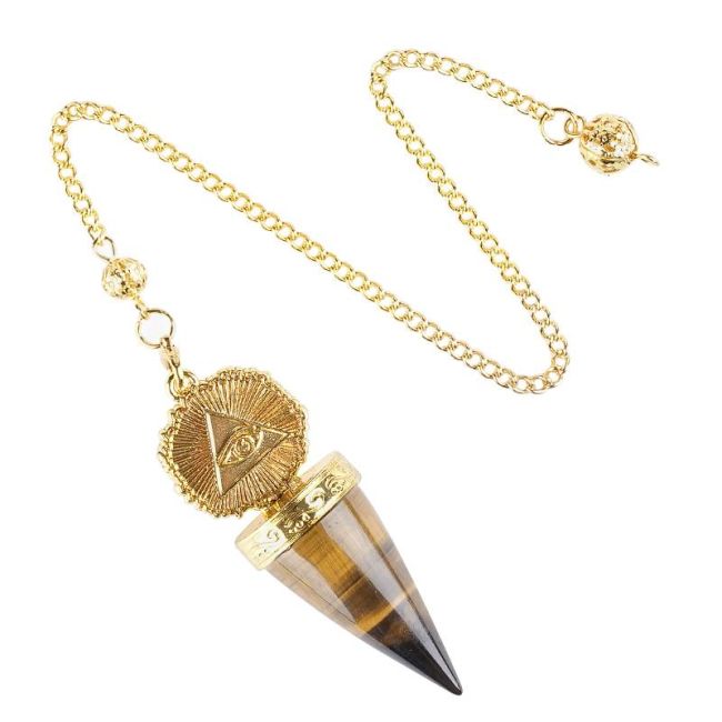 Tigeraugen-Wahrsagependel – Goldenes Auge der Vorsehung