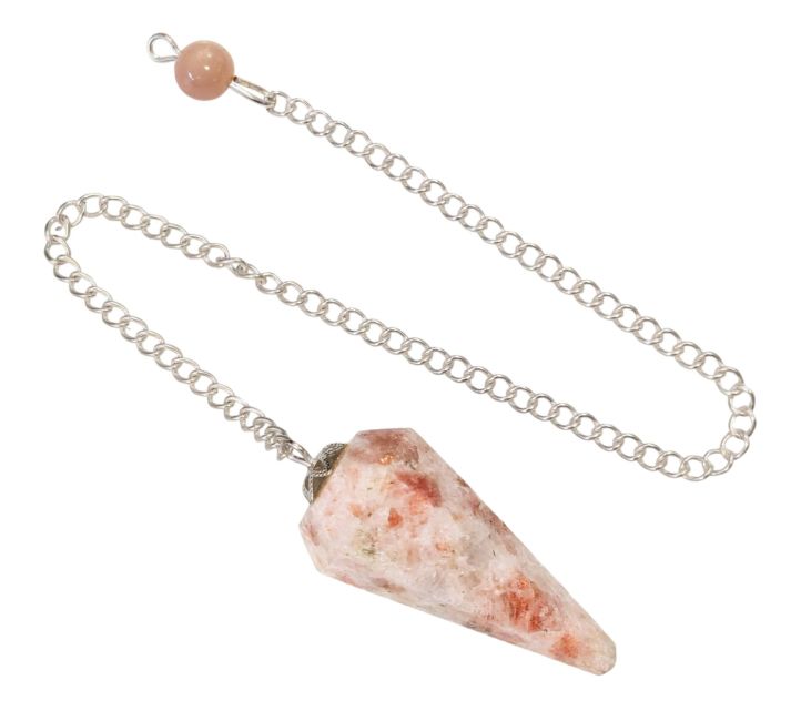 Kegel Goldstone Sonnenstein-Pendel 6 facettiert