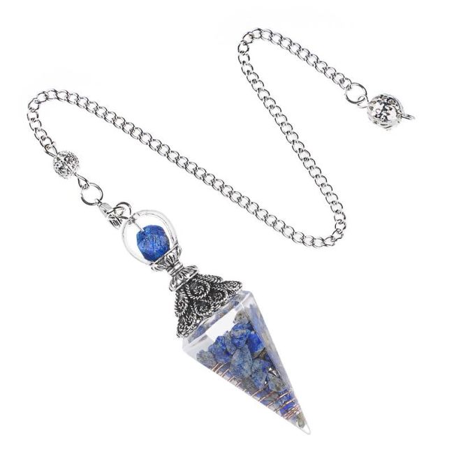 Orgonit Lapislazuli Pendel 6 Gesichter