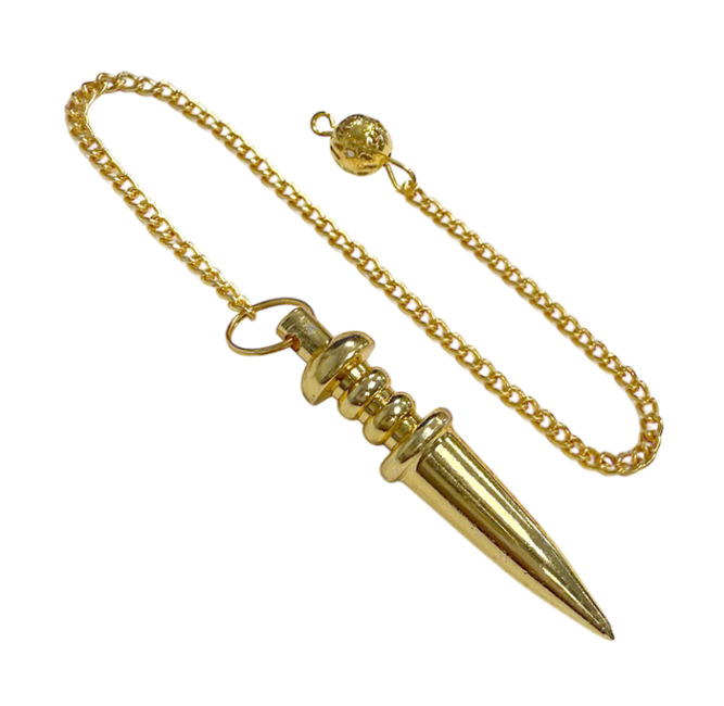 Vergoldetes Metallpendel 4,5cm