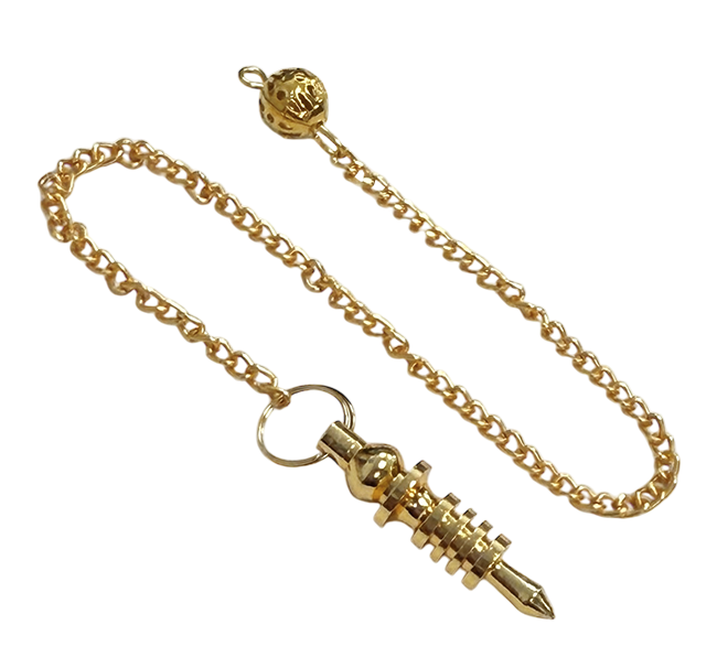 Metall Pendel gold 4 cm