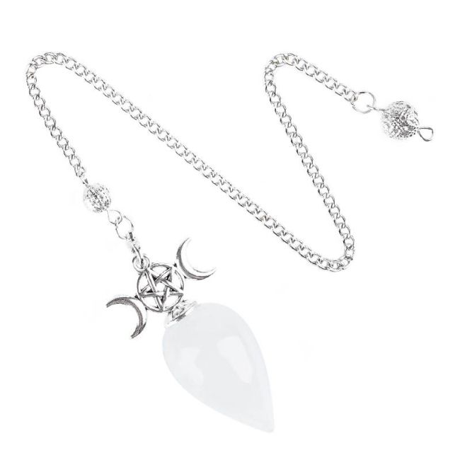 Wahrsagependel Pentagramm Dreifacher Mond Bergkristall