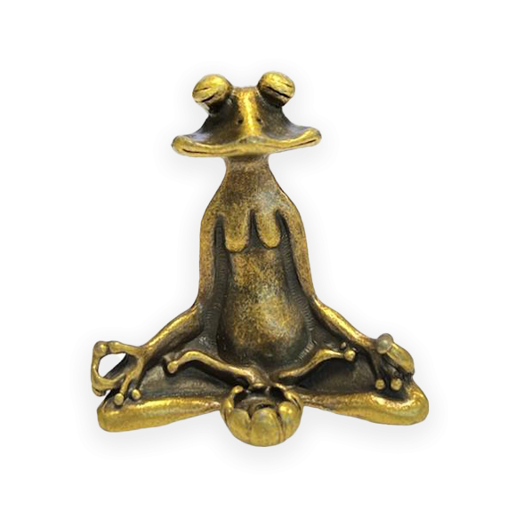 Zen Frog Metall-Räucherstäbchenhalter cm