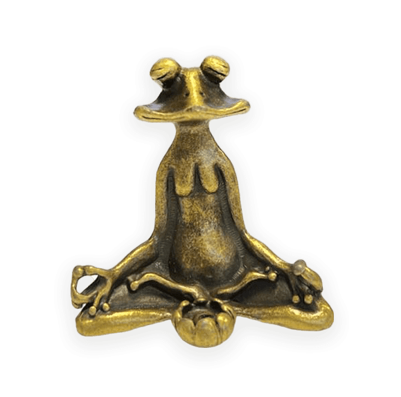 Zen Frog Metall-Räucherstäbchenhalter cm