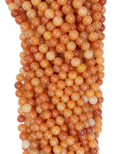 Weihrauch bei Aventurin Orange A Perlen 8mm auf 40cm Faden|de