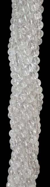 BergKristallk Perlen 10mm auf 40cm Faden