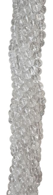 BergKristallk Perlen 6mm auf 40cm Faden
