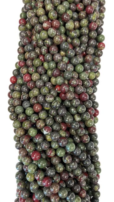 Drachenblut-Jaspis- Perlen A 6mm 40cm Faden