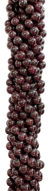 Roter Granat A-Perlen 4mm auf einem 40 cm langen Faden