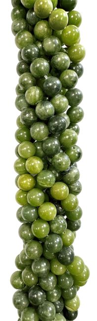 Jade Nephrite Perlen 6mm auf 40cm Faden