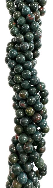Heliotrop Jaspis Bloodstone Perlen 10mm auf 40cm Faden