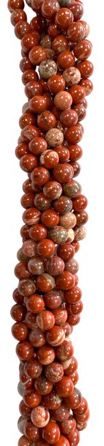 Roter Jaspis Perlen 10mm auf 40cm Faden