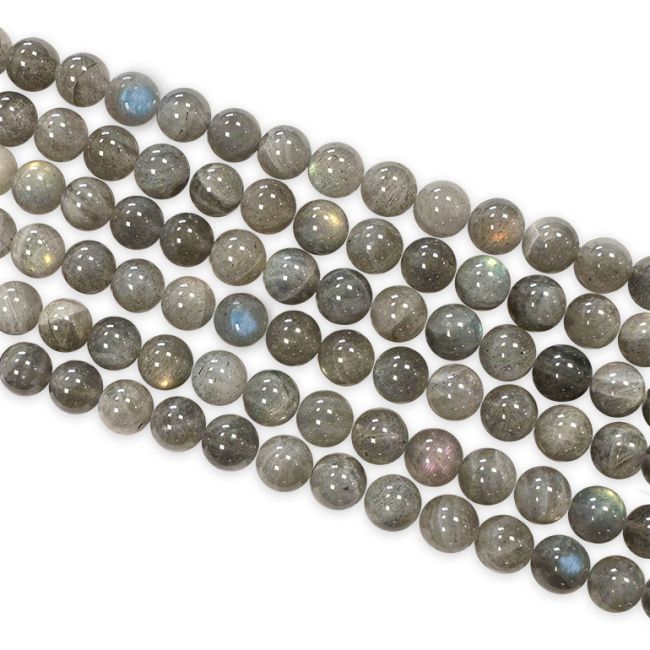 Labradorit AA-Perlen 8–9 mm auf 40 cm Draht