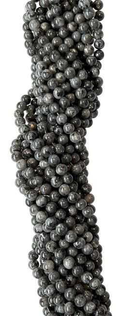 Larvikite Perlen 4mm auf 40cm Faden