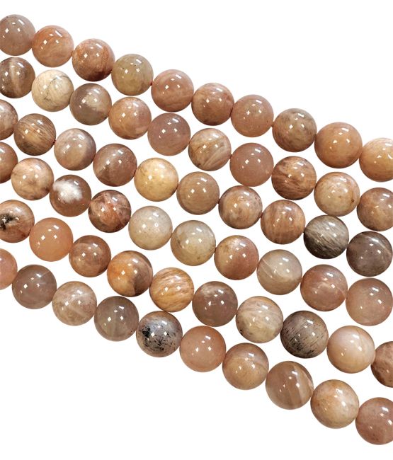 Mondstein Mehrfarbigen Perlen 8mm auf 40cm Faden