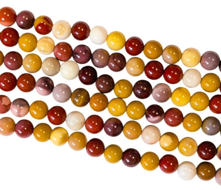 Weihrauch bei Mokaite Jaspis A Perlen 8mm auf 40cm Faden