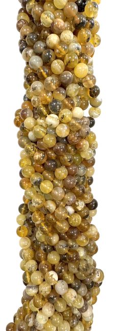 Gelber Opal Perlen 6mm auf 40cm Faden