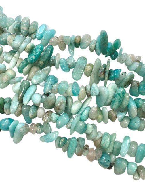 Weihrauch bei Amazonite Russia A splittert 5–8 mm auf einem 80 cm langen Faden