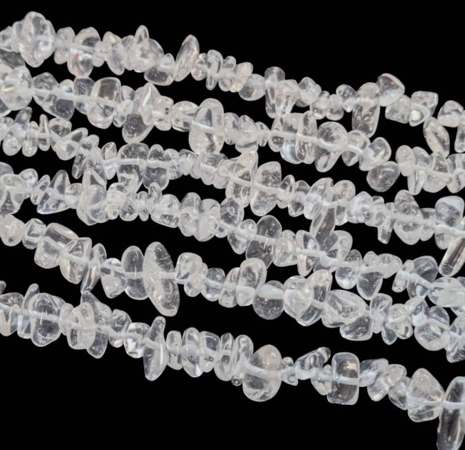 Bergkristallsplitter A 6-12 mm an 80 cm Draht