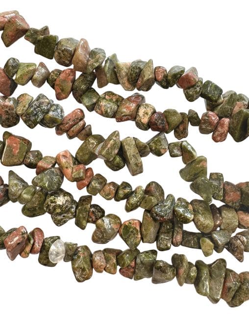 Weihrauch bei Unakit-Chips 3–8 mm auf 80 cm Faden