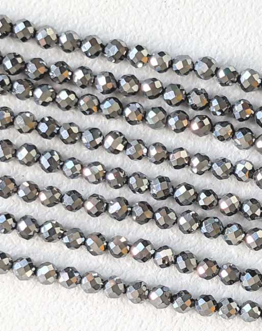 Terahertz Facettierte A 3mm Perlen auf 40cm Draht