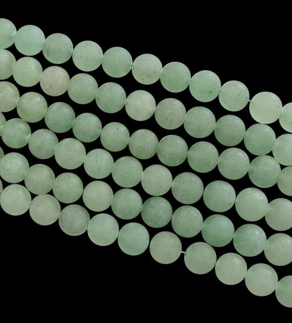 Weihrauch bei Grüne Aventurine matte Perlen 6 mm auf einem 40 cm langen Faden|de