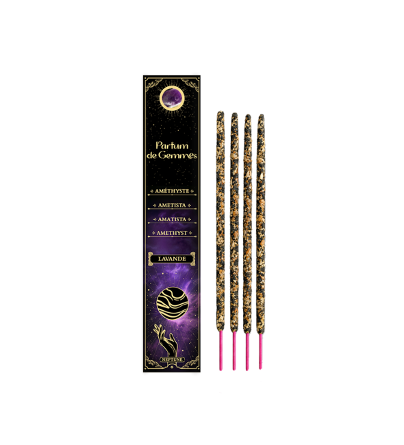 Weihrauch bei Parfum de Gemmes Smudge-Stick-Räucherstäbchen Lavendel & Amethyst 20g|de